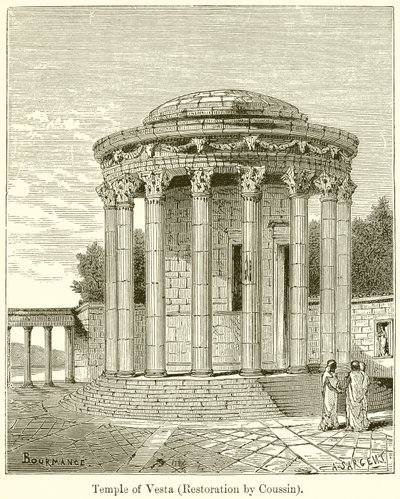 Temple of Vesta by English School