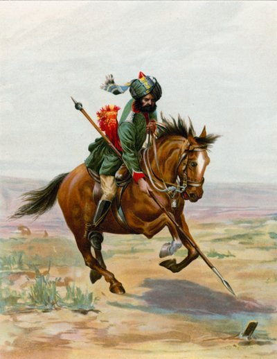Tent Pegging by English School