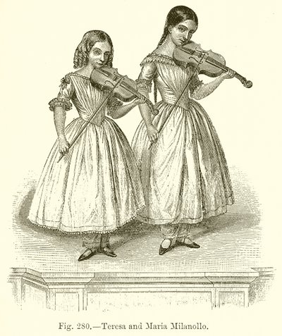Teresa and Maria Milanollo by English School