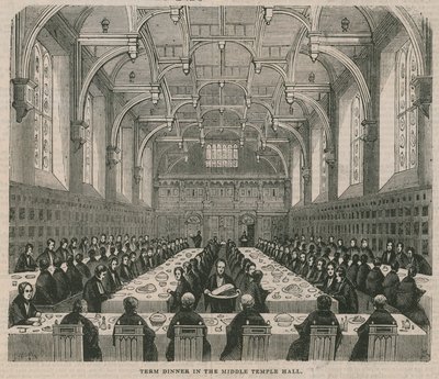 Term Dinner in the Middle Temple Hall by English School