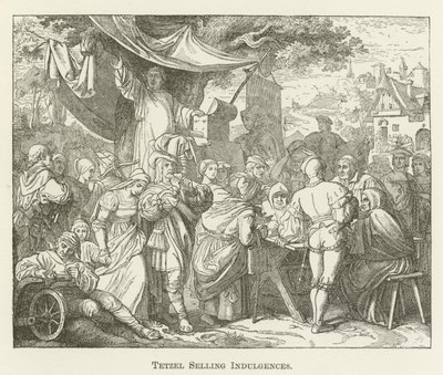 Tetzel Selling Indulgences by English School