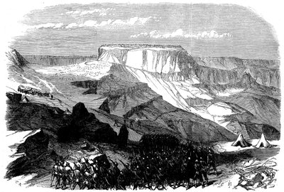 The 33rd Foot Advancing on Magdala, from The British Expedition to Abyssinia, 1868 by English School