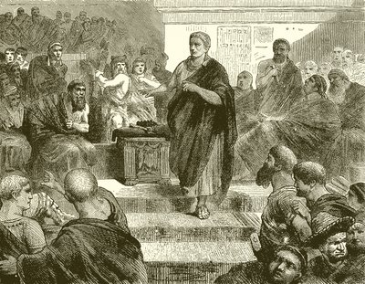 The Abdication of Sulla by English School