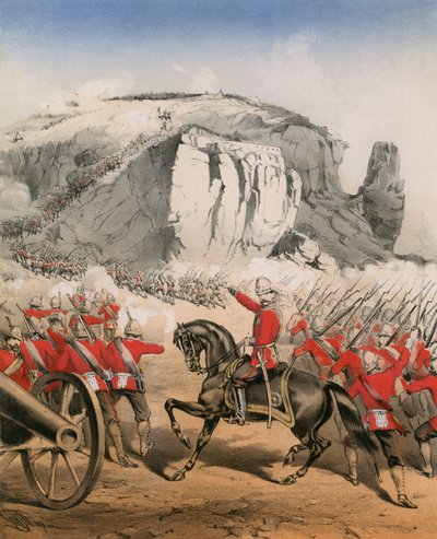 The Abyssinian Expedition, Grand Divertimento (original colours digitally restored) by English School