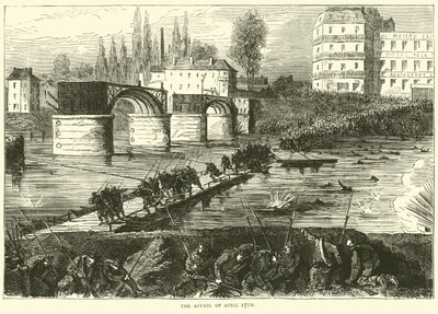 The Affair of April 17th, April 1871 by English School