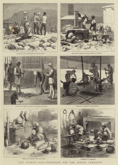 The Afghan War, preparing for the Spring Campaign by English School