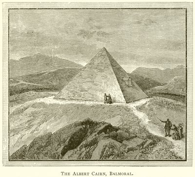 The Albert Cairn, Balmoral by English School