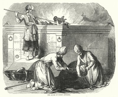 The Altar of Burnt Offering by English School