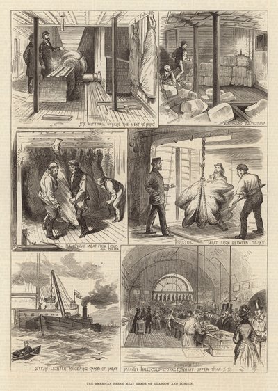 The American Fresh Meat Trade of Glasgow and London by English School