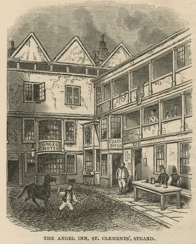 The Angel Inn, St Clements, Strand, London by English School