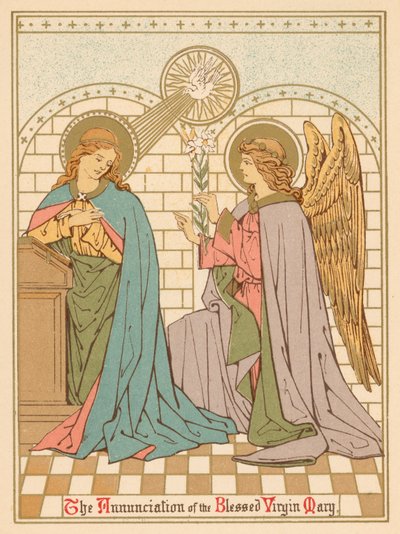 The Annunciation of the Blessed Virgin Mary by English School