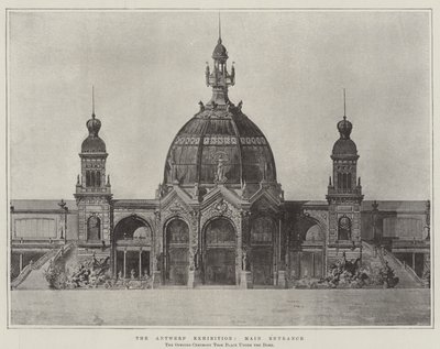 The Antwerp Exhibition, Main Entrance by English School