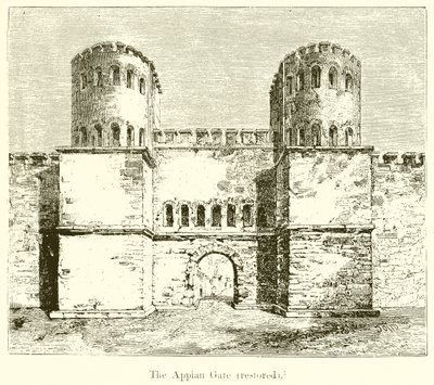 The Appian Gate (Restored) by English School