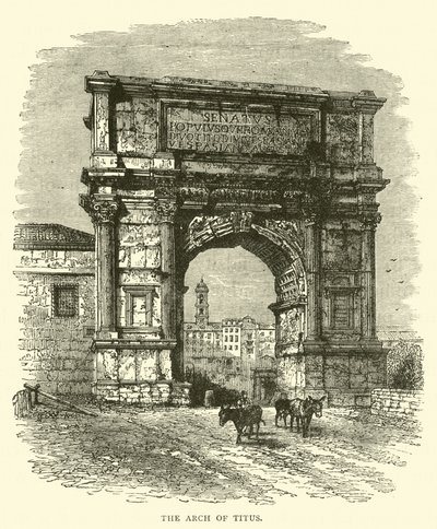 The Arch of Titus by English School