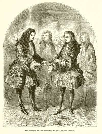 The Archduke Charles Presenting His Sword to Marlborough by English School