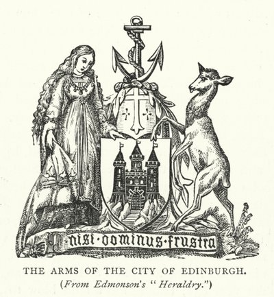 The Arms of the City of Edinburgh by English School