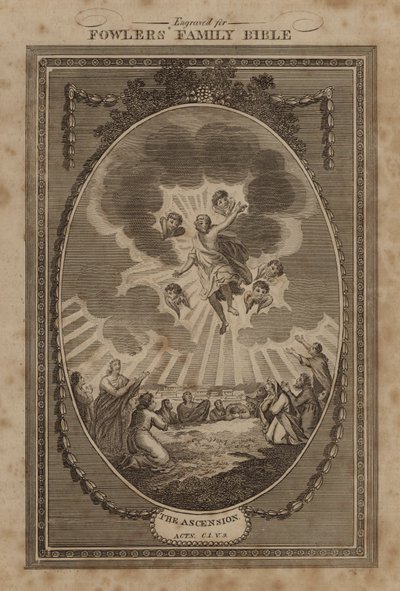 The Ascension, Acts, Chapter 1, Verse 9 by English School
