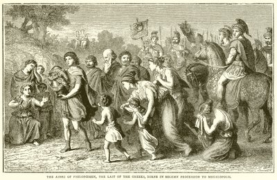 The Ashes of Philopoemen, the Last of the Greeks, Borne in Solemn Procession to Megalopolis by English School
