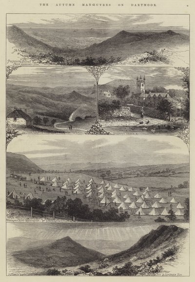 The Autumn Manoeuvres on Dartmoor by English School