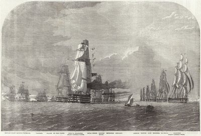 The Baltic Fleet Running for Dover Straits by English School