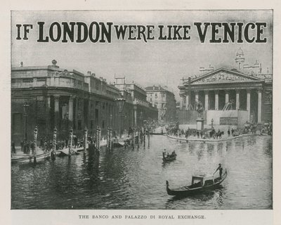 The Bank and Palace of Royal Exchange by English School