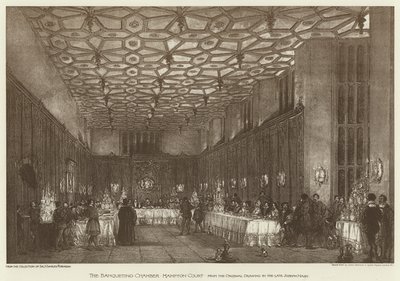 The Banqueting Chamber, Hampton Court by English School