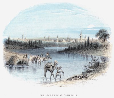 The Barrada at Damascus by English School