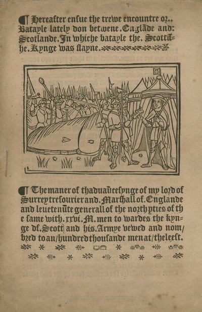 The Battle of Flodden by English School