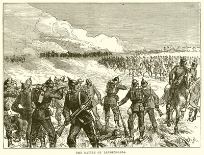 The Battle of Langensalza by English School