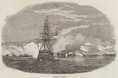 The Battle of Sinope by English School