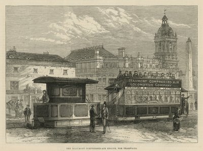 The Beaumont Compressed-Air Engine, for Tramways by English School