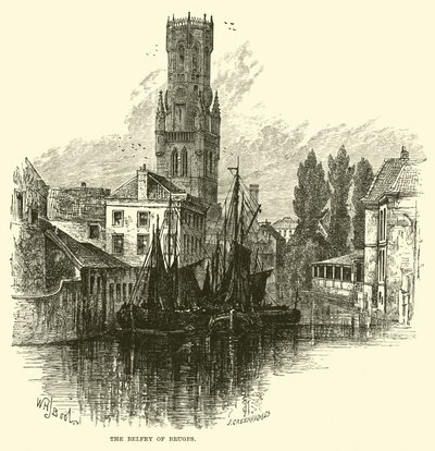 The Belfry of Bruges by English School