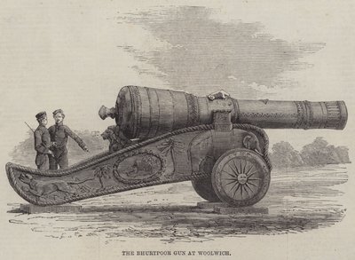 The Bhurtpoor Gun at Woolwich by English School