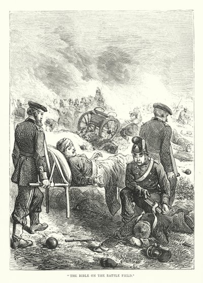 The Bible on the Battlefield by English School