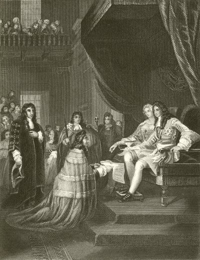 The Bill of Rights Presented to William and Mary by English School