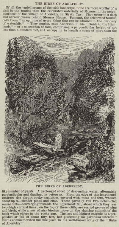 The Birks of Aberfeldy by English School
