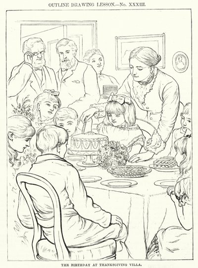 The Birthday at Thanksgiving Villa by English School