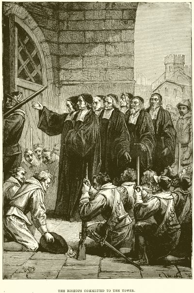 The Bishops committed to the Tower by English School