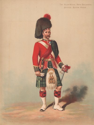 The Black Watch, Royal Highlanders, Officer, Review Order by English School