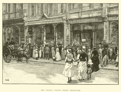 The Block, Collins Street, Melbourne by English School