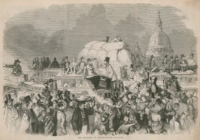 The Blockade of London Bridge by English School