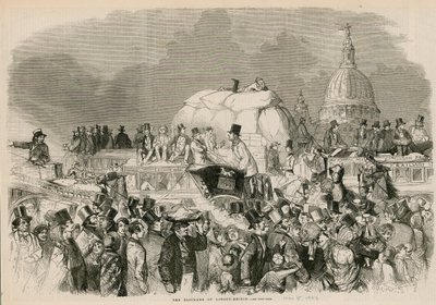The Blockade of London Bridge by English School
