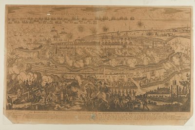 The Bombardment of Copenhagen and Surrender of the Danish Fleet, September 1807, published by John Fairburn in 1807 by English School