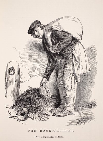 The Bone-Grubber, after a daguerreotype by Richard Beard, illustration from London Labour and London Poor by Henry Mayhew, pub. 1862 by English School