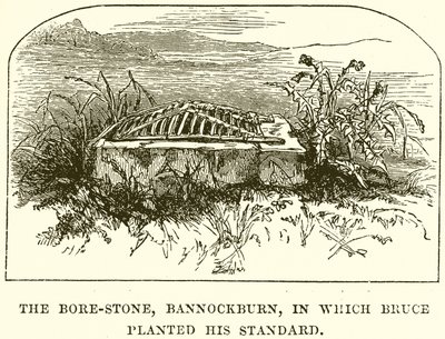 The Bore-Stone, Bannockburn, in Which Bruce Planted His Standard by English School