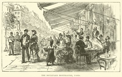The Boulevard Montmartre, Paris by English School