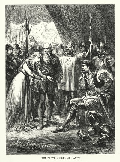 The Brave Maiden of Nancy by English School