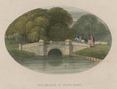 The Bridge of Hyde Park, London by English School