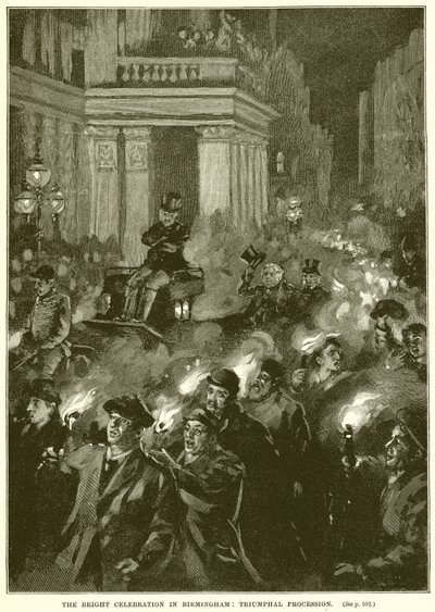 The Bright Celebration in Birmingham: Triumphal Procession by English School