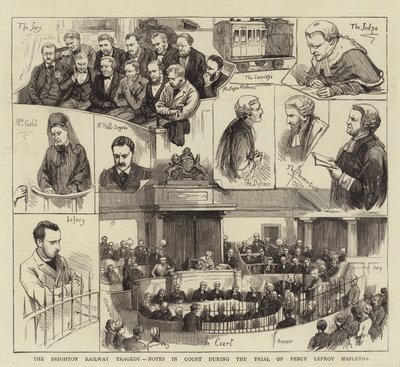 The Brighton Railway Tragedy, Notes in Court During the Trial of Percy Lefroy Mapleton by English School